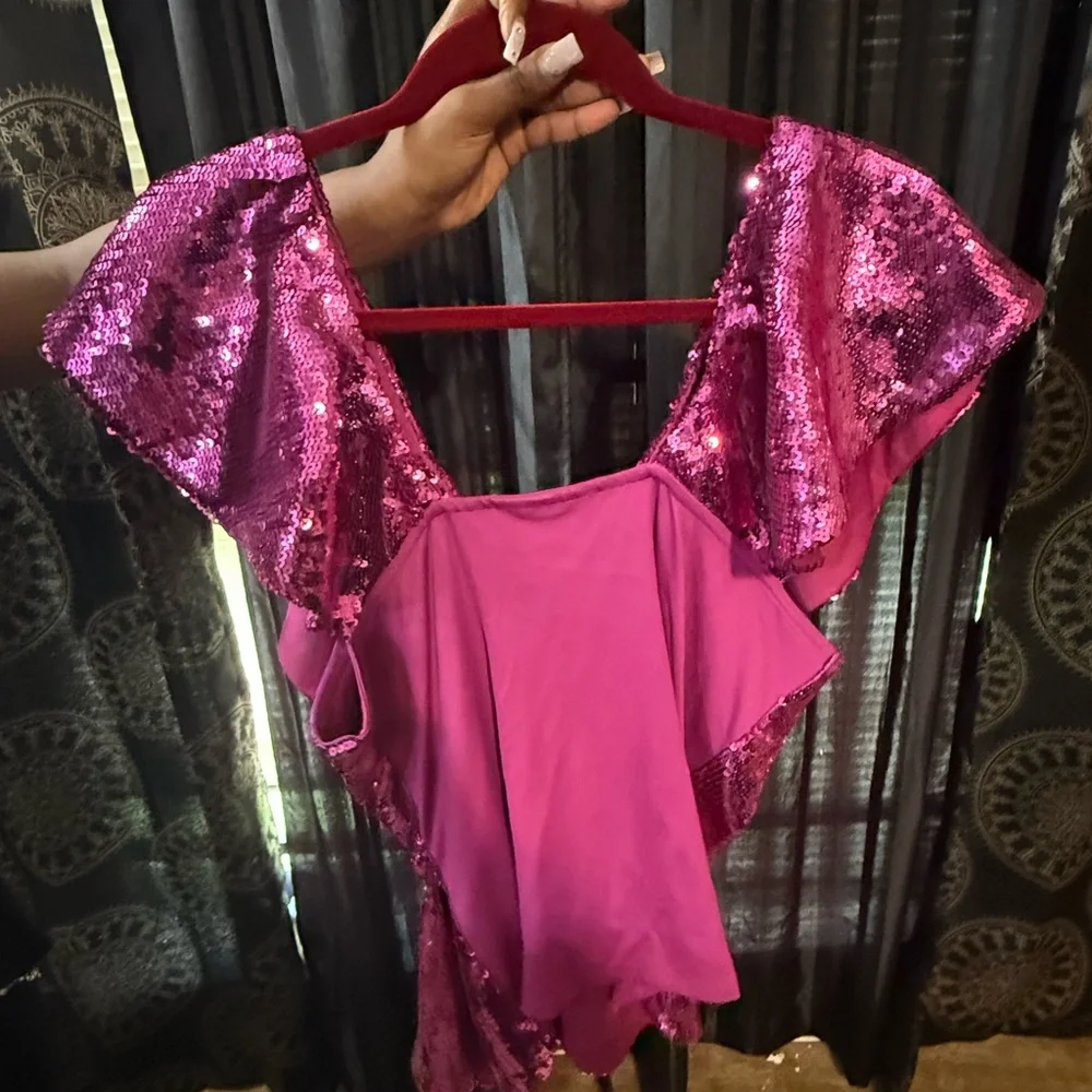 Pink Sequin Top - Picture 4 of 5